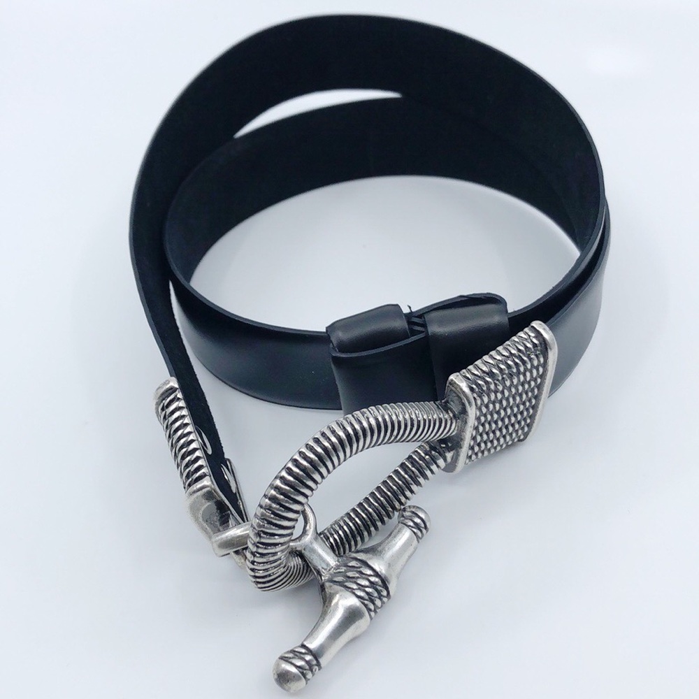 Chico’s | Leather Belt with Loop Belt